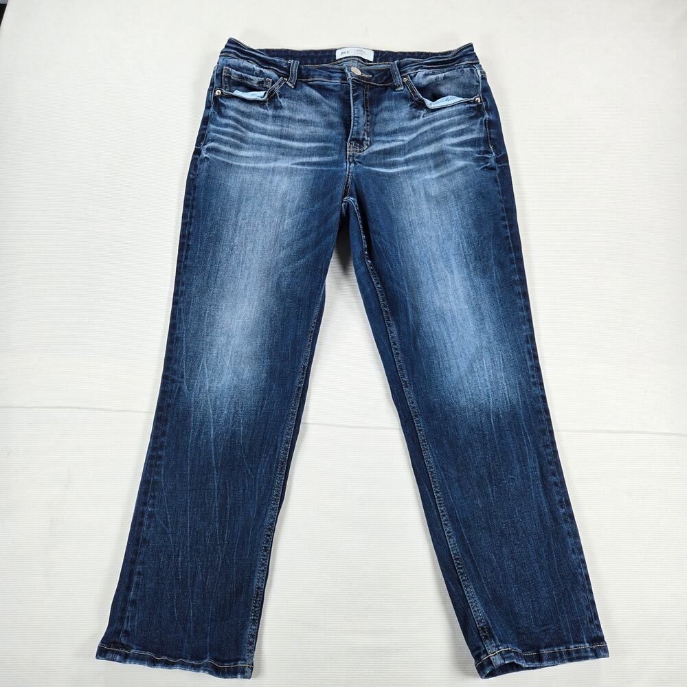 BKE Denim Gabby High Rise Curvy Fit Stretch Cuffed Capri Jeans Women's Size 30‎